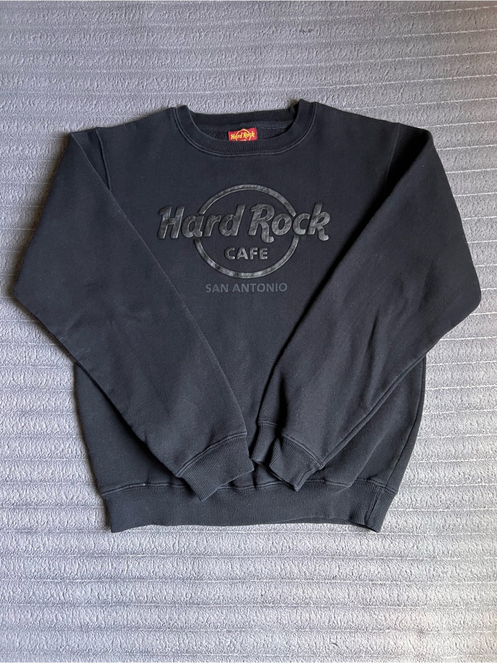 Hard Rock Cafe Vintage Cropped Crewneck Sweater